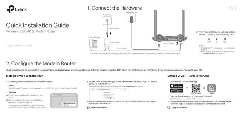 TP-Link Archer VR400 User manual