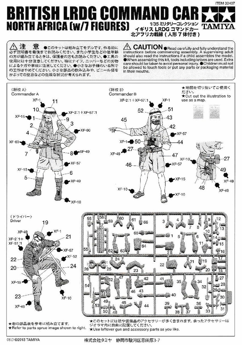 Tamiya BRITISH LRDG COMMAND CAR NORTH AFRICA User manual