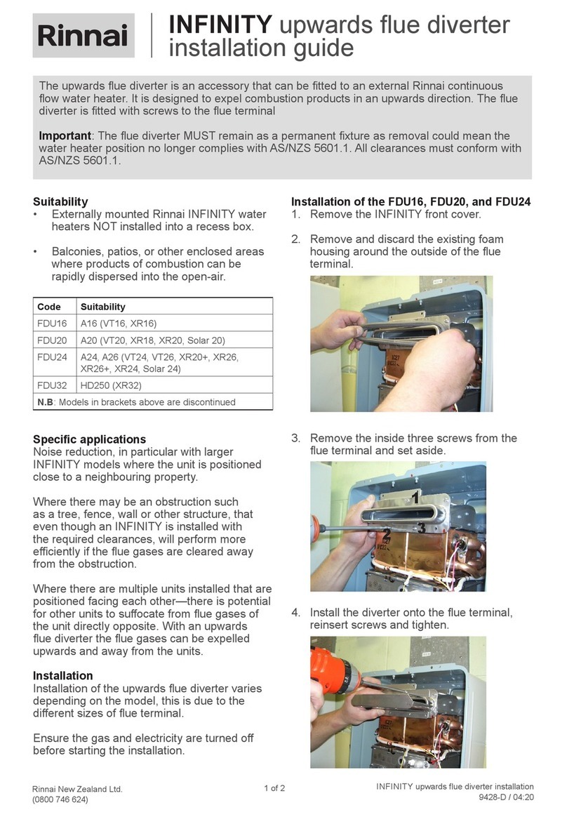 Rinnai Infinity XR16 installation guide