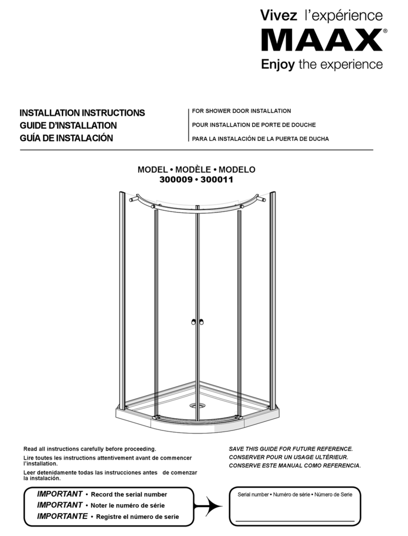 MAAX 300009 installation instructions