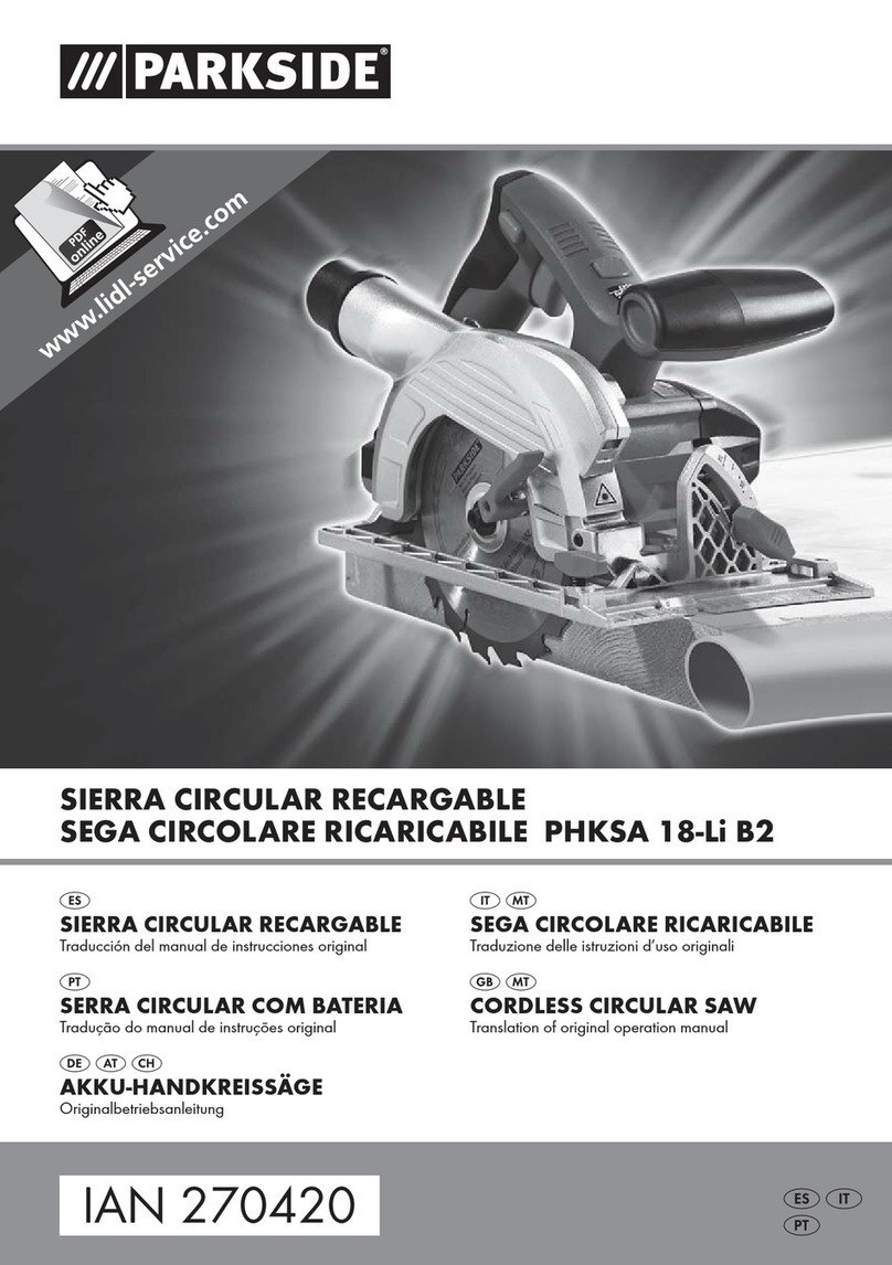 Parkside PHKSA 18-Li B2 translation of original operation manual