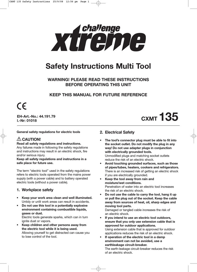 Challenge Xtreme CXMT 135 Installation instructions