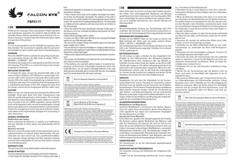 FALCON EYE FBF0117 User manual