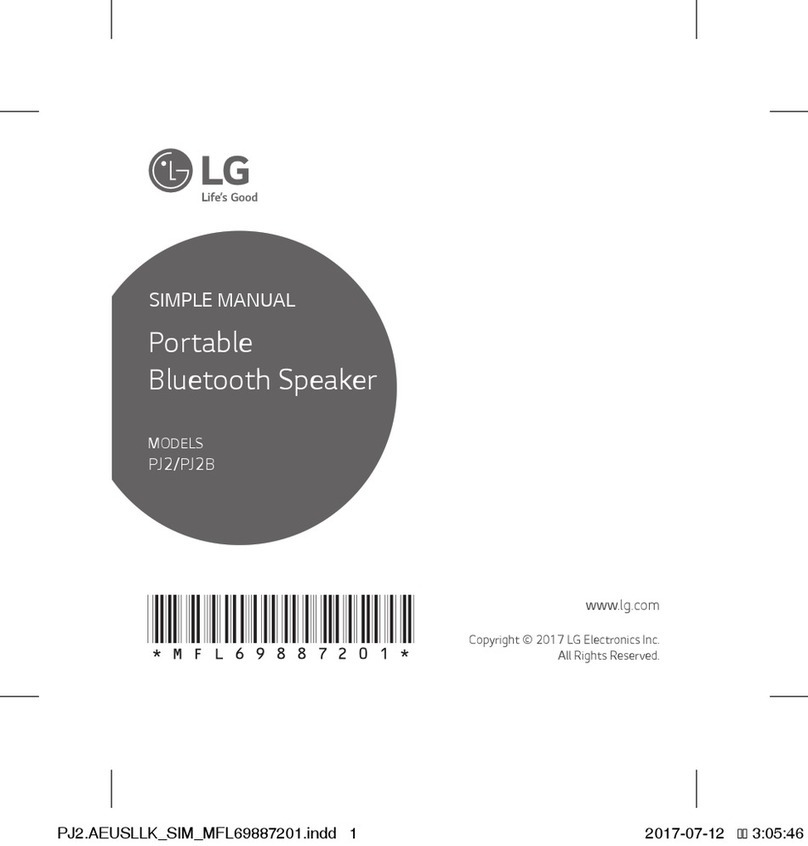LG PJ2 Specification sheet