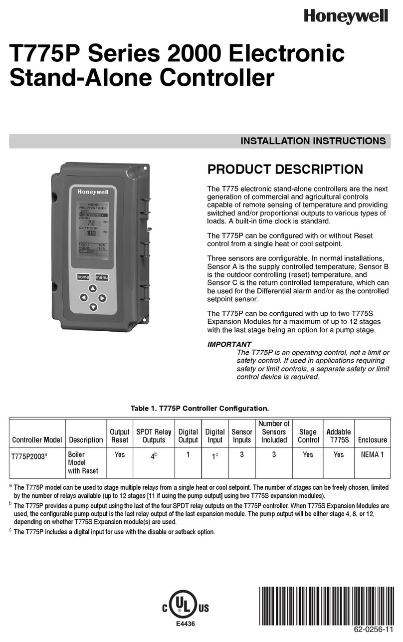 Honeywell T775P 2000 Series User manual