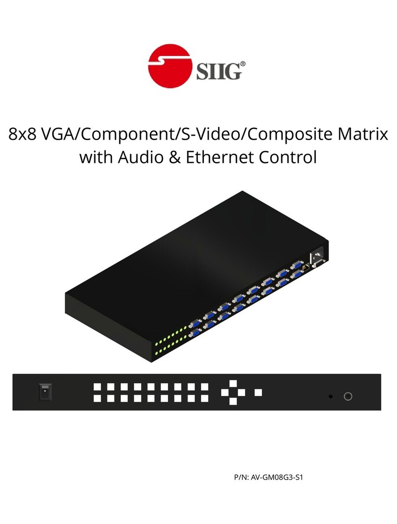SIIG AV-GM08G3-S1 User manual