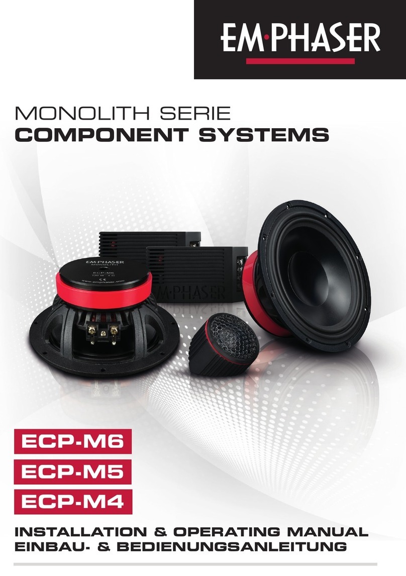 EMPHASER MONOLITH Series Installation & operating manual