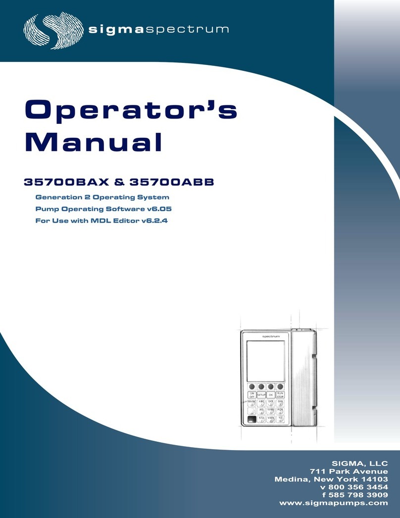 Sigma Spectrum 35700BAX Operator's manual Sigma Spectrum 35700BAX Operator's manual