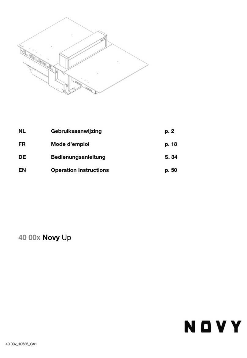 Novy Up 40 00 Series Operation instructions