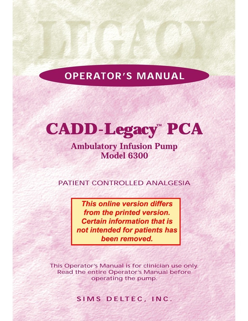 Deltec CADD-Legacy PCA 6300 Operator's manual