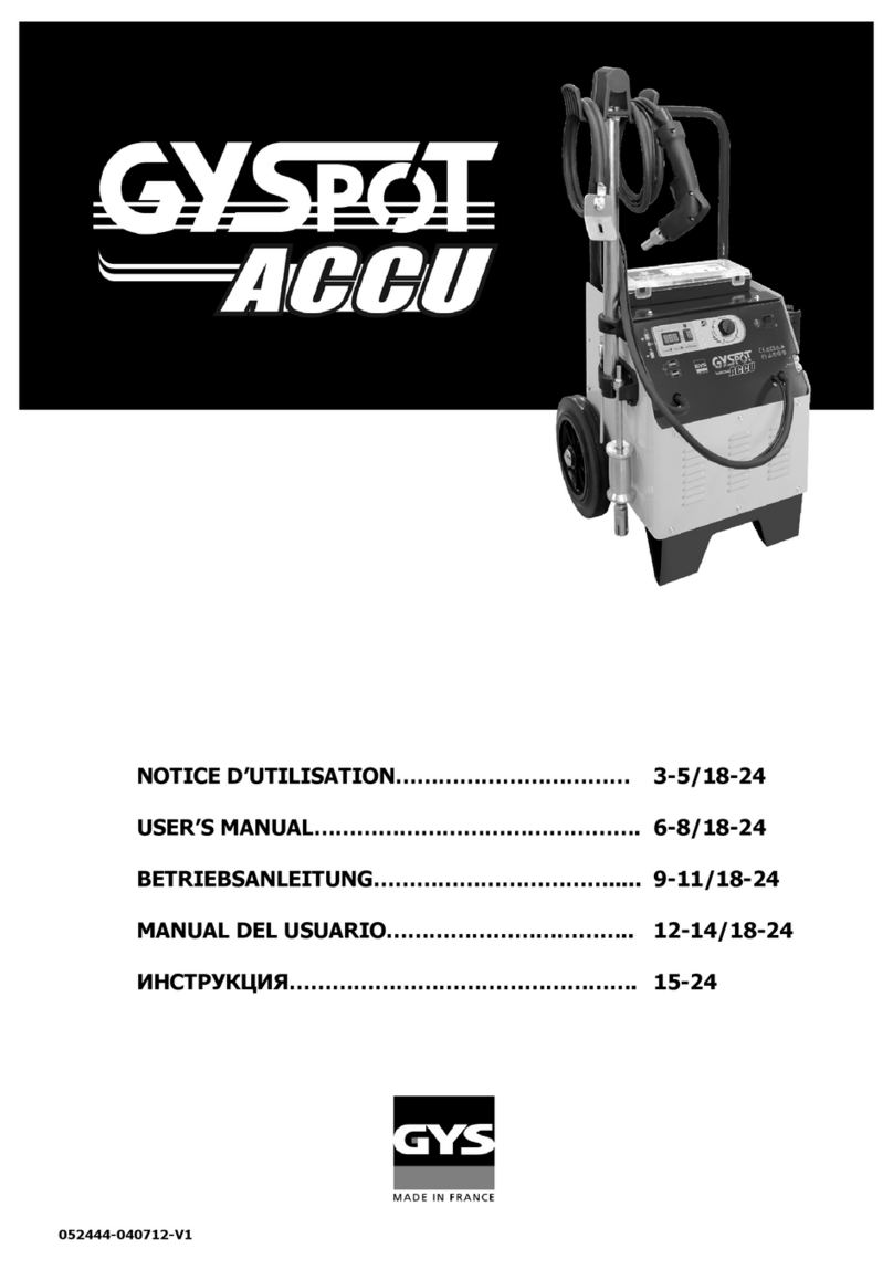 GYS GYSPOT ACCU user manual