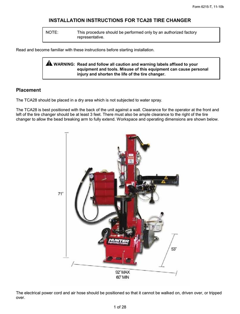 Hunter TCA28 User manual