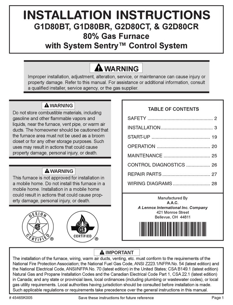 Armstrong G1D80BT installation instructions