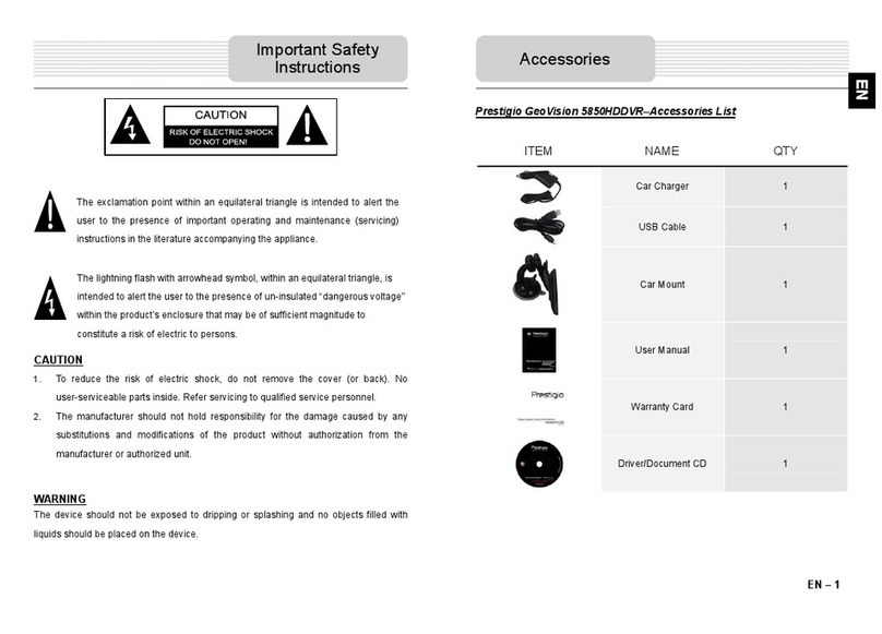 Prestigio GeoVision 5850HDDVR manual