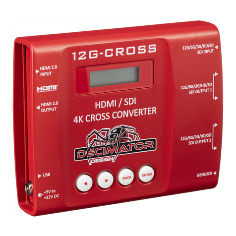 Decimator 12G-CROSS User manual