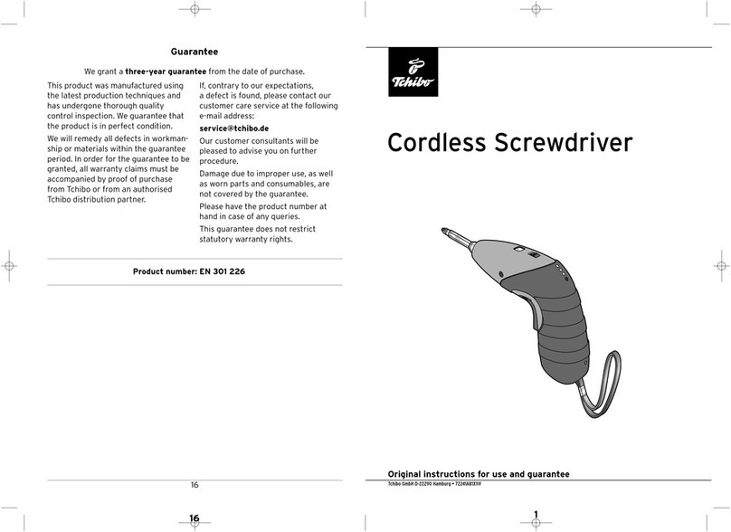 Tchibo 301226 Original instructions for use