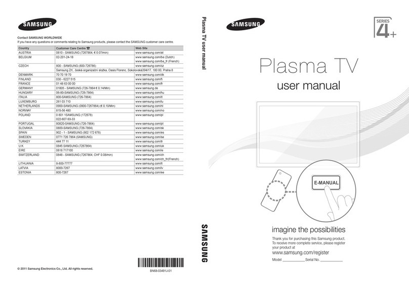 Samsung PS43D450 user manual