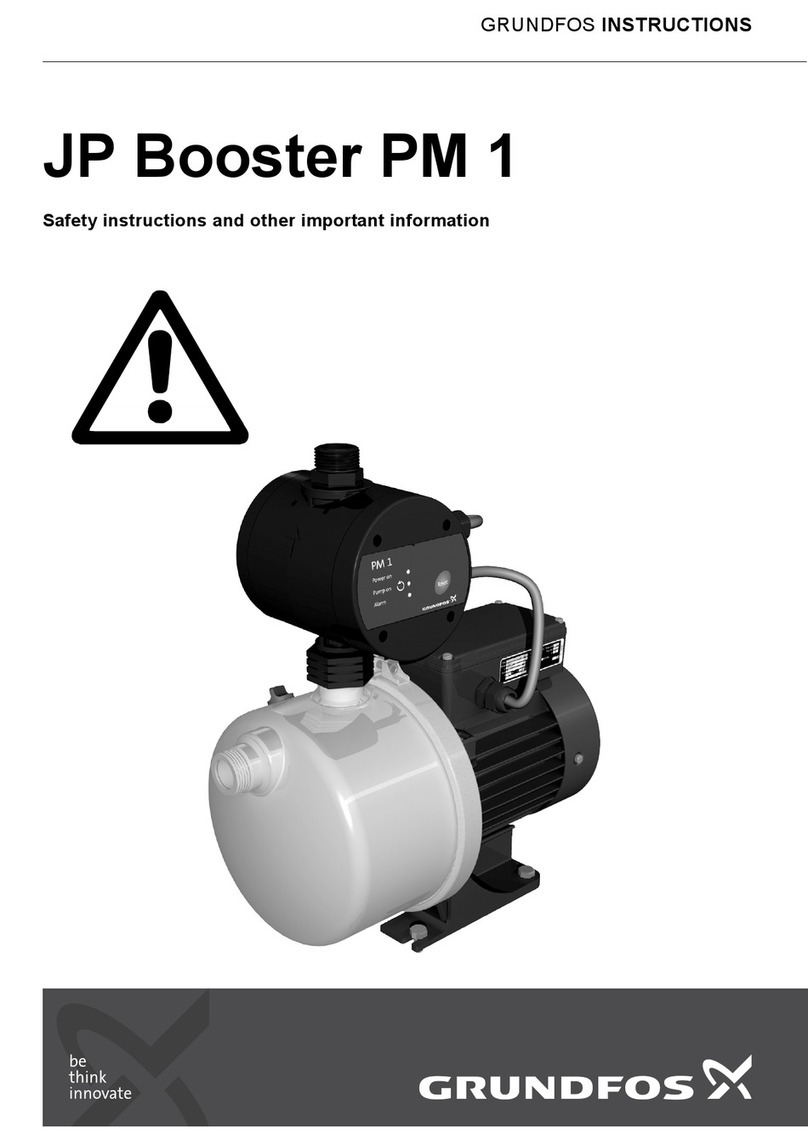 Grundfos JP Booster PM 1 Operating manual