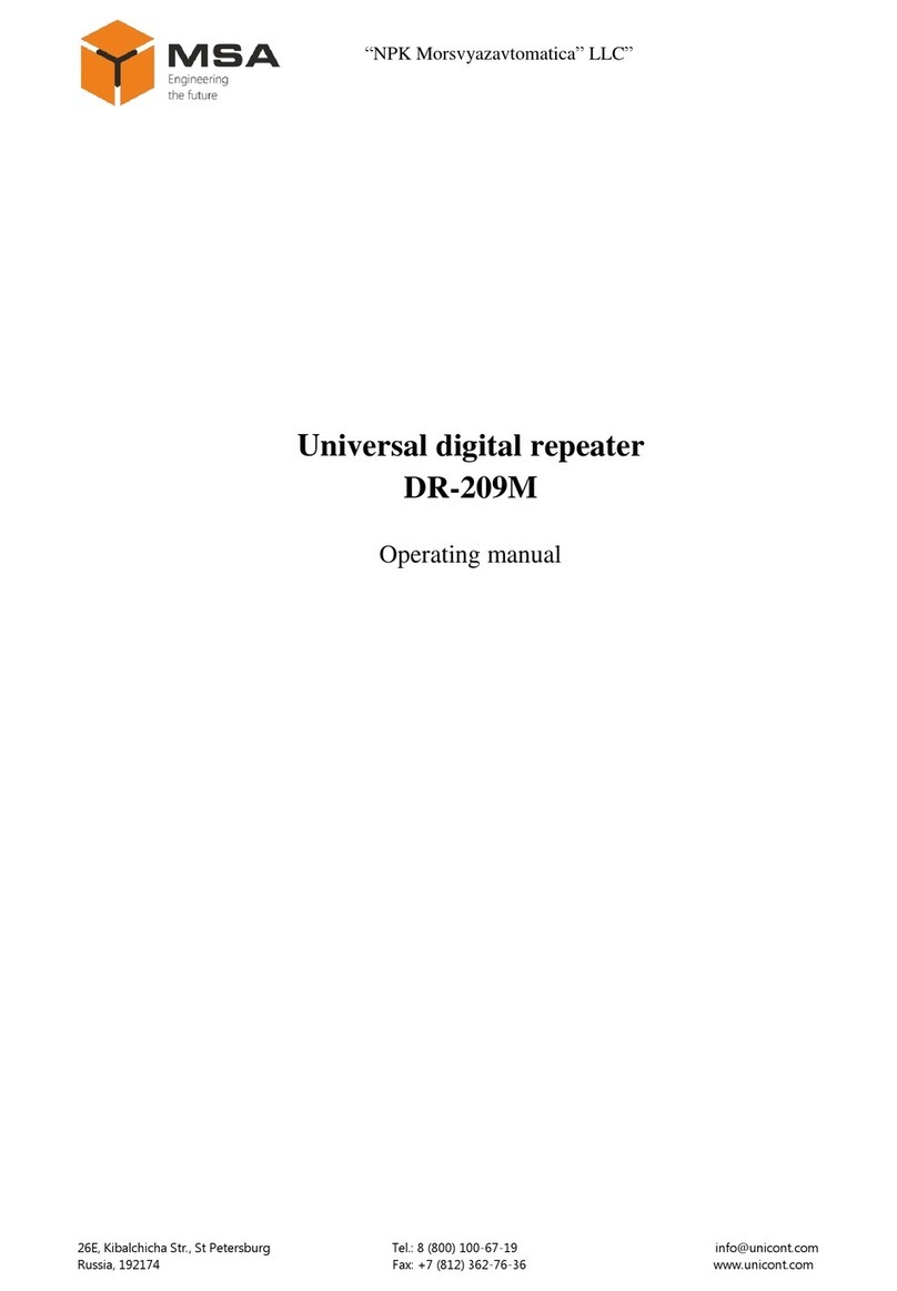 MSA DR-209M operating manual