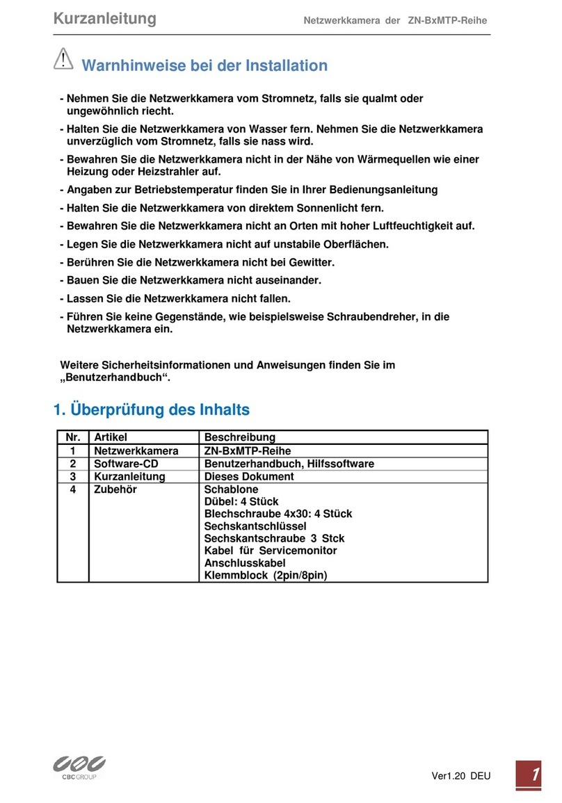 CBC ZN-MDI2 M-IR Series Instruction manual
