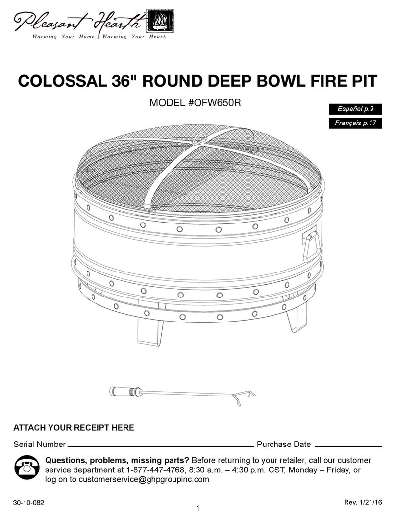 pleasant hearth OFW650R manual