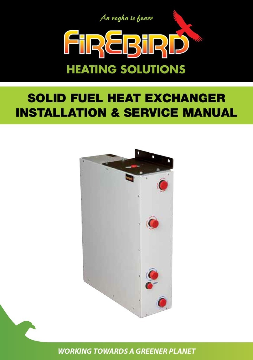 FireBird SOLID FUEL HEAT EXCHANGER Installation & service manual