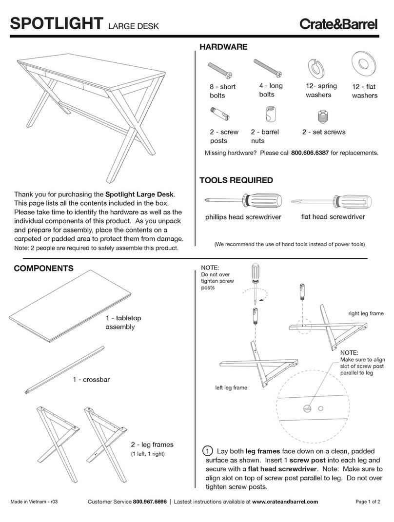 Crate&Barrel Spotlight Large User manual