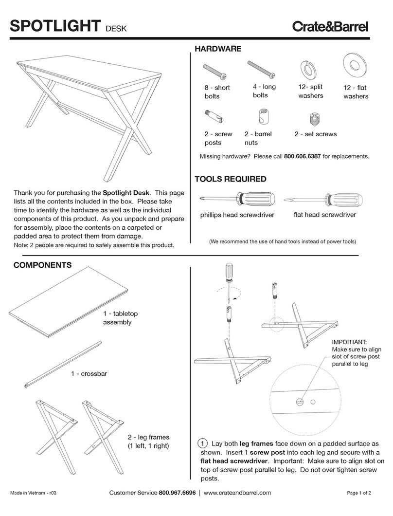 Crate&Barrel Spotlight User manual Crate&Barrel Spotlight User manual