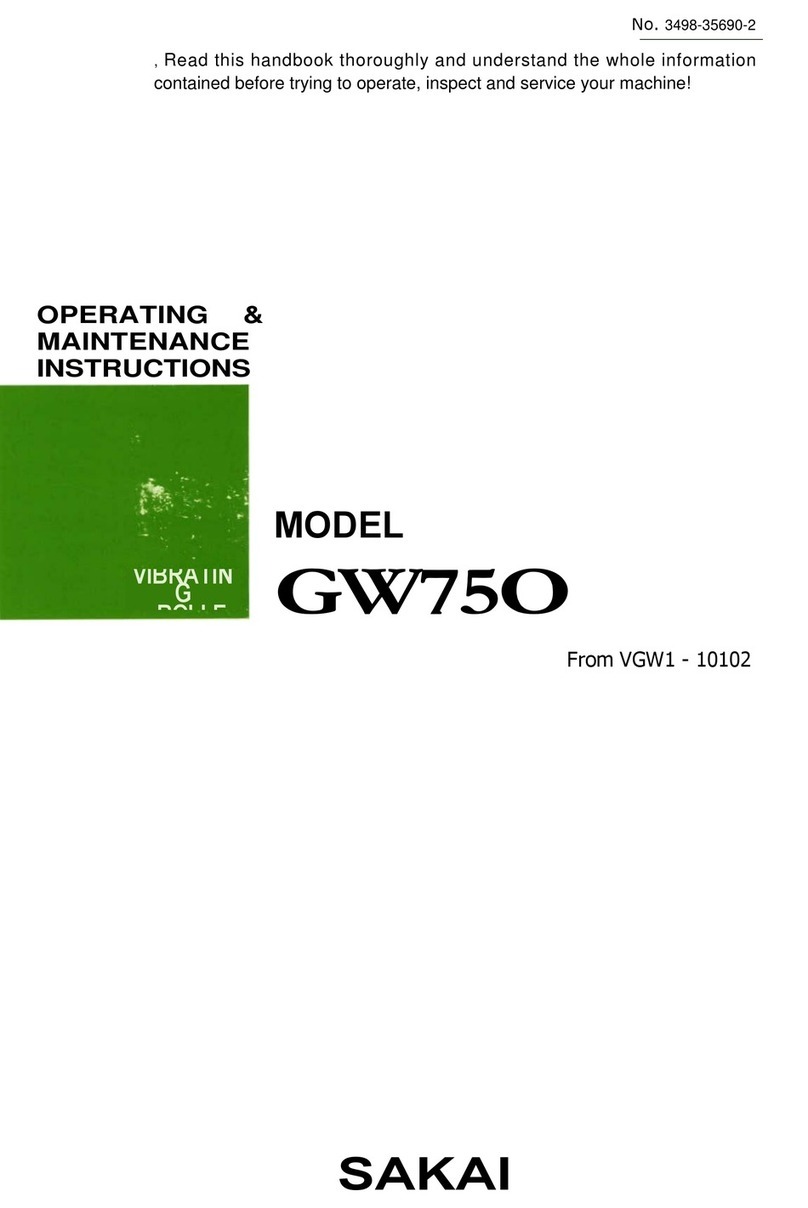 Sakai GW75O Installation and operation manual