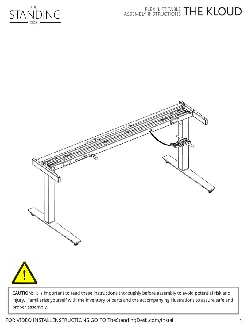 THE STANDING DESK THE KLOUD Assembly instructions