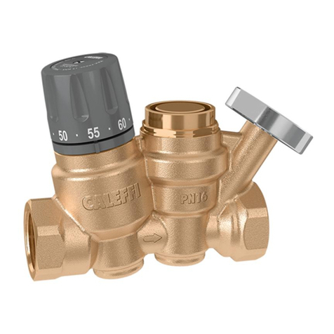 CALEFFI ThermoSetter 116 Series User manual