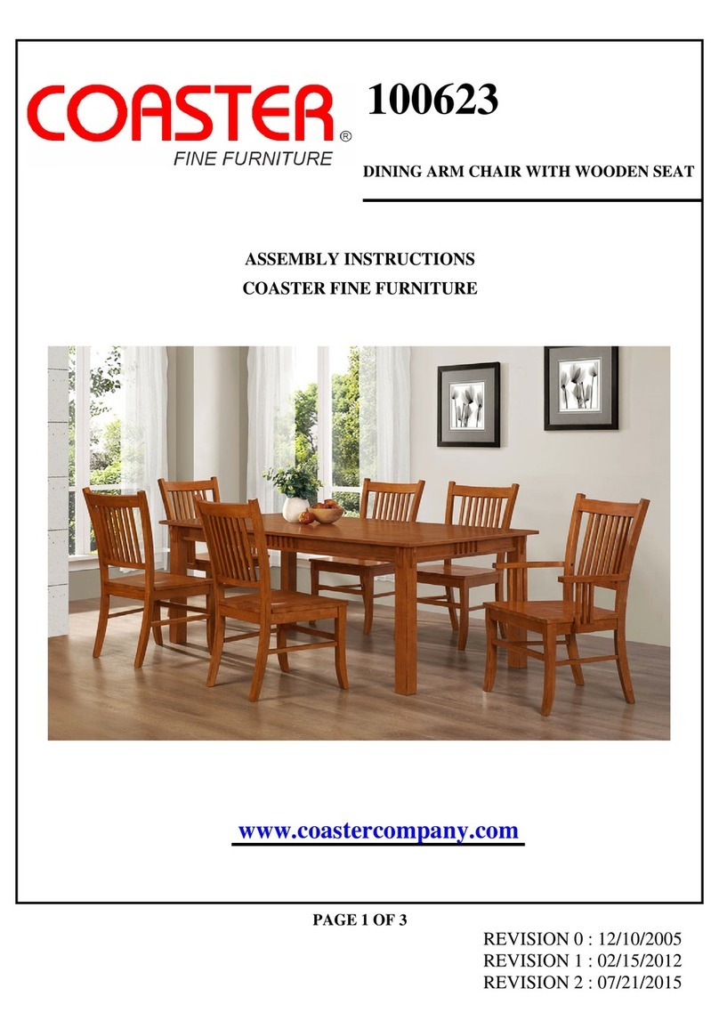 Coaster 100623 Assembly instructions