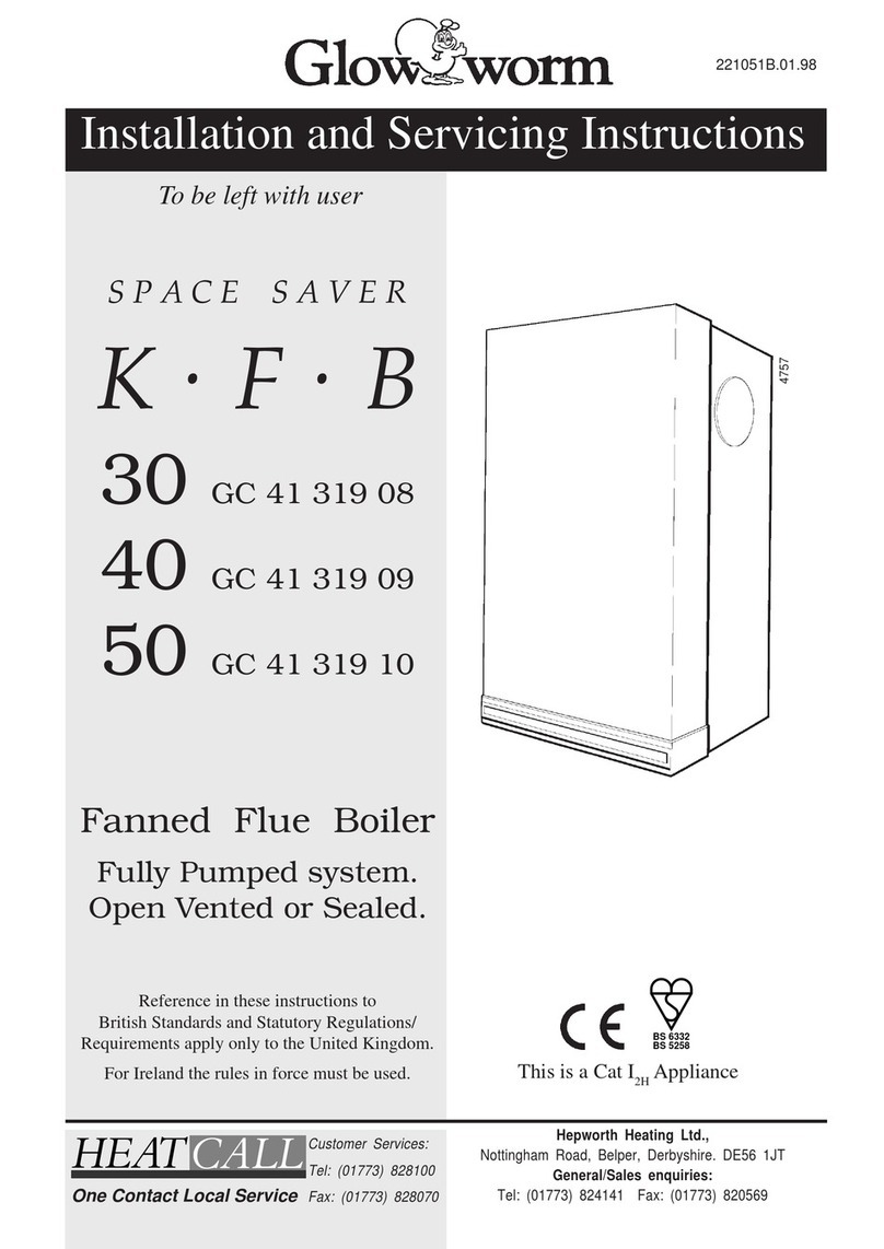Glowworm Space Saver K-F-B 30 User guide