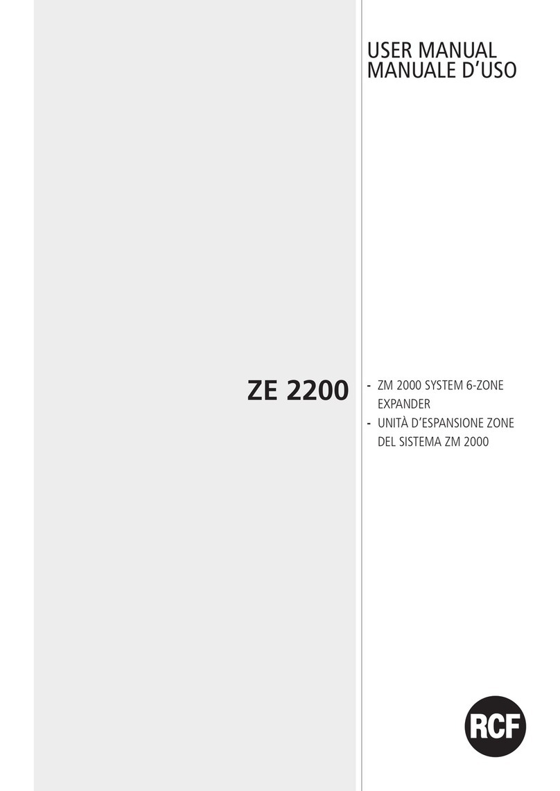 RCF ZE 2200 user manual