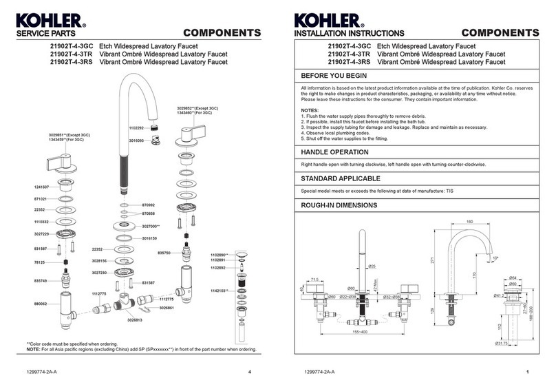 Kohler 21902T-4-3GC User manual
