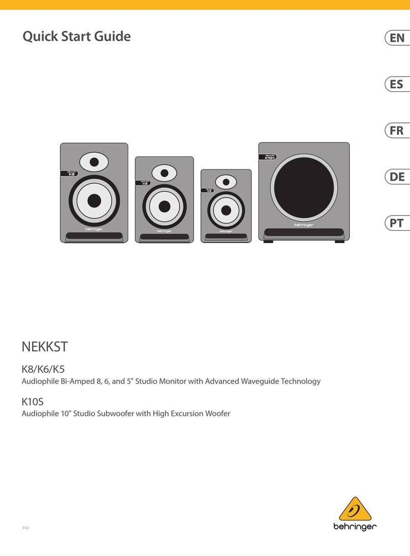 Behringer Nekkst K8 User manual