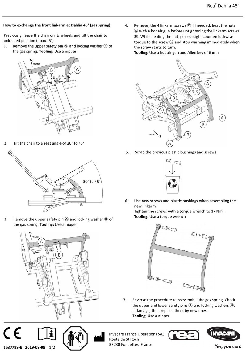 Invacare Rea Dahlia 45 User manual