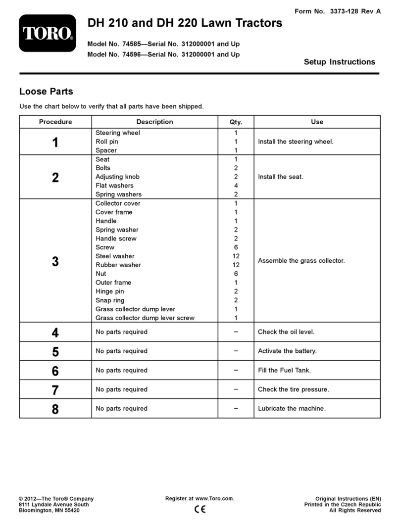 Toro DH 210 Manual