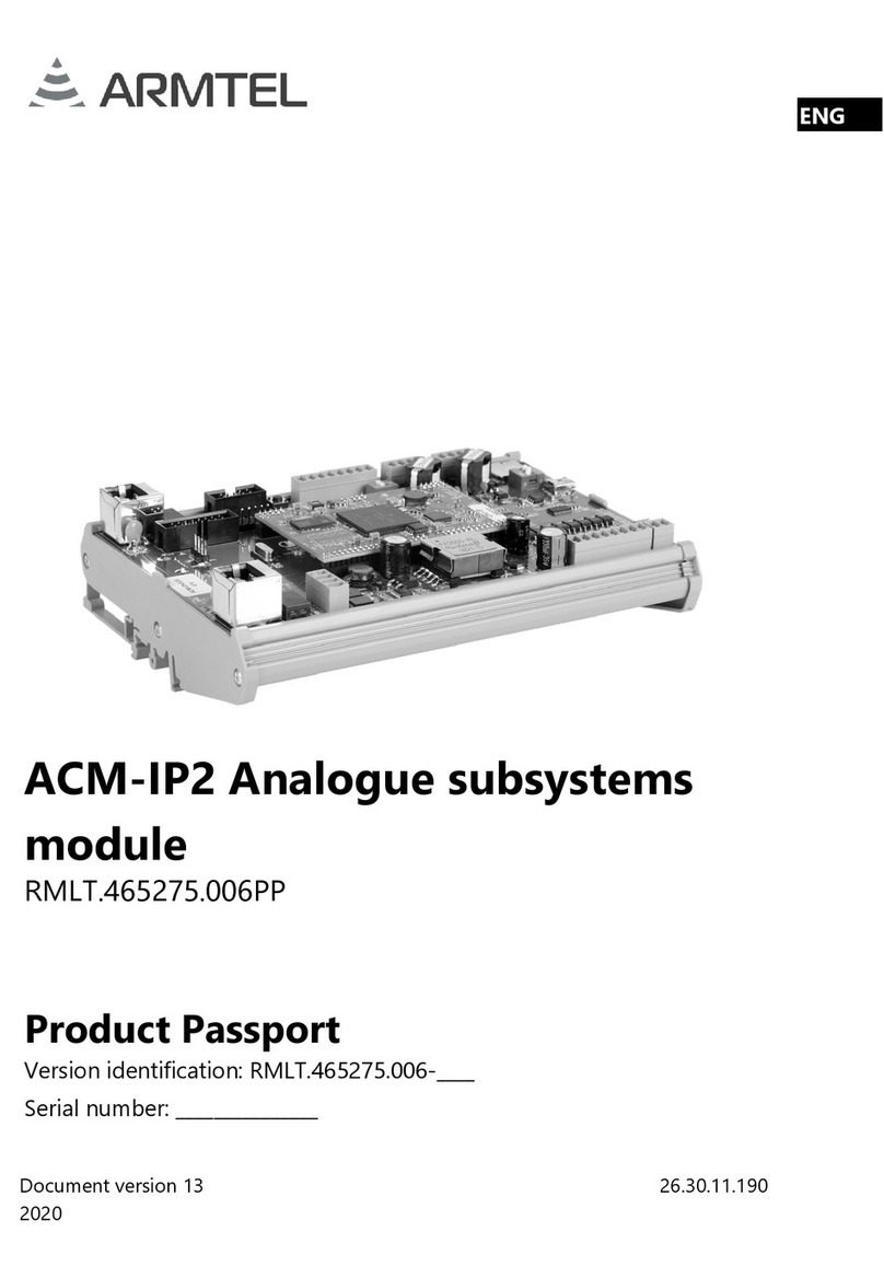 ARMTEL ACM-IP2 User manual