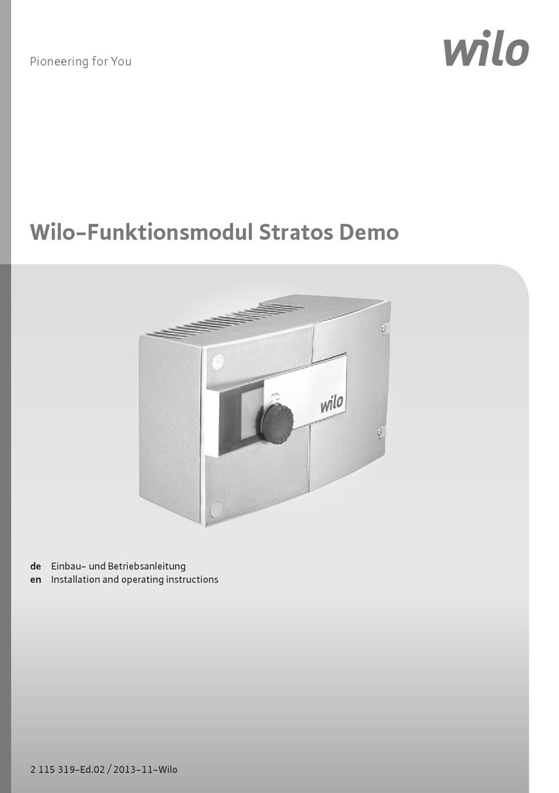 Wilo Stratos Demo User manual Wilo Stratos Demo User manual