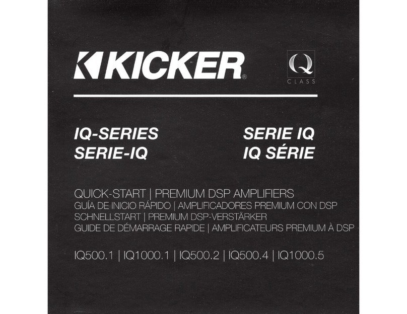 Kicker IQ Series User manual