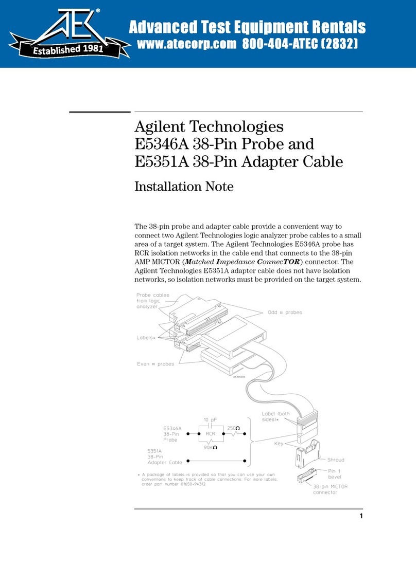 Agilent Technologies E5346A Installation and operation manual