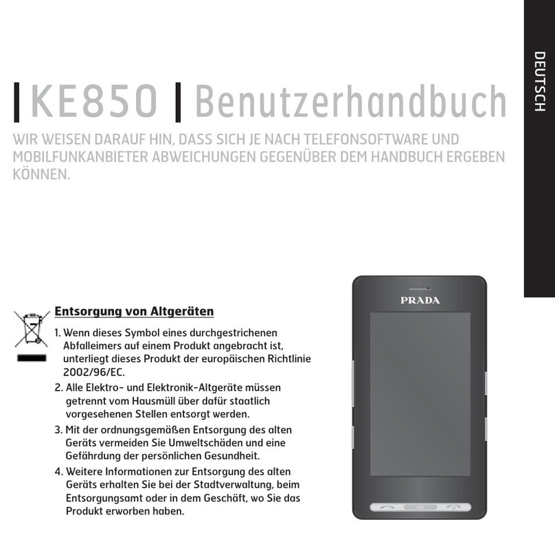 LG Prada User manual
