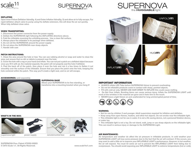 SUPER NOVA the HUGGABLE light quick start guide