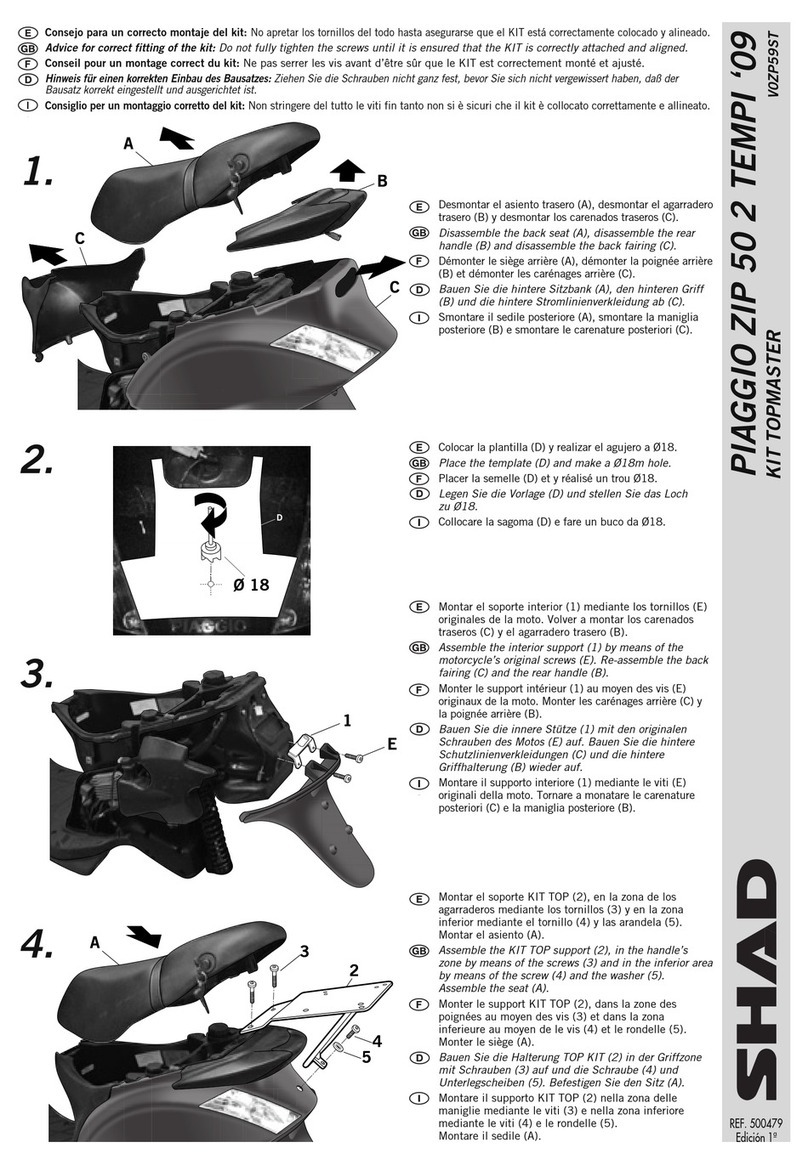 Shad TOPMASTER VOZP59ST quick start guide