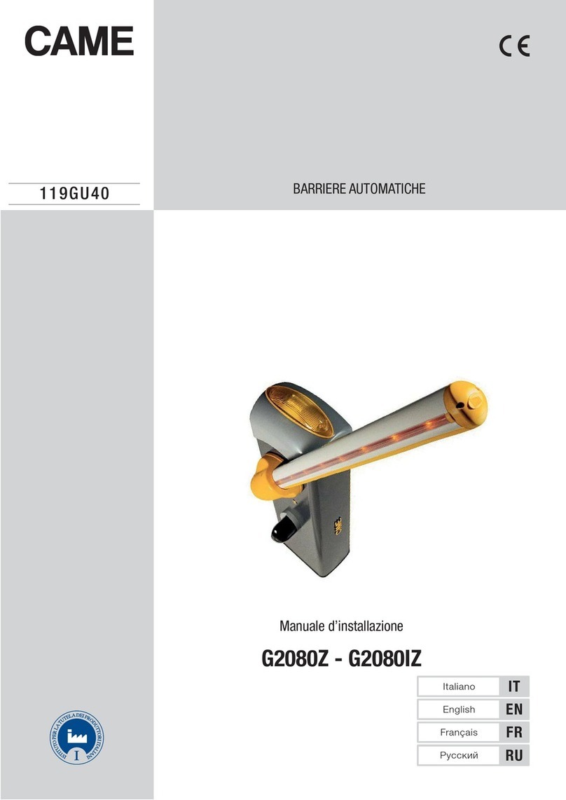 CAME G2080Z User manual