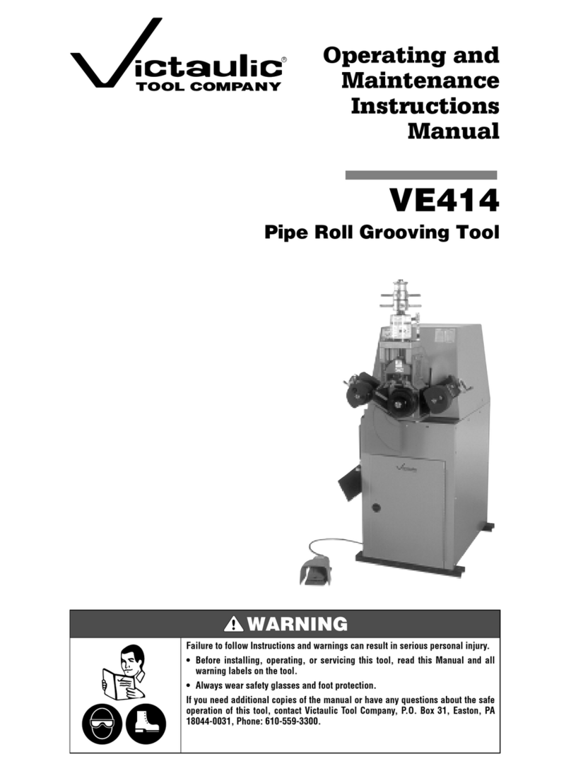 Victaulic VE414 Operating and maintenance instruction manual