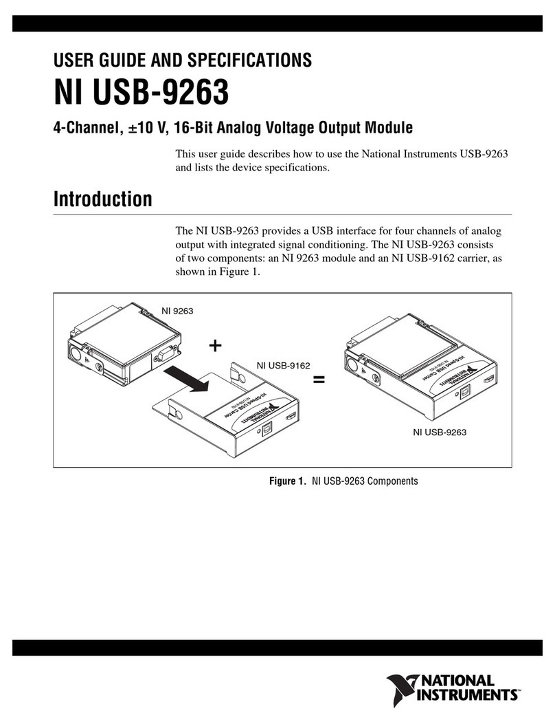 NI USB-9263 User manual