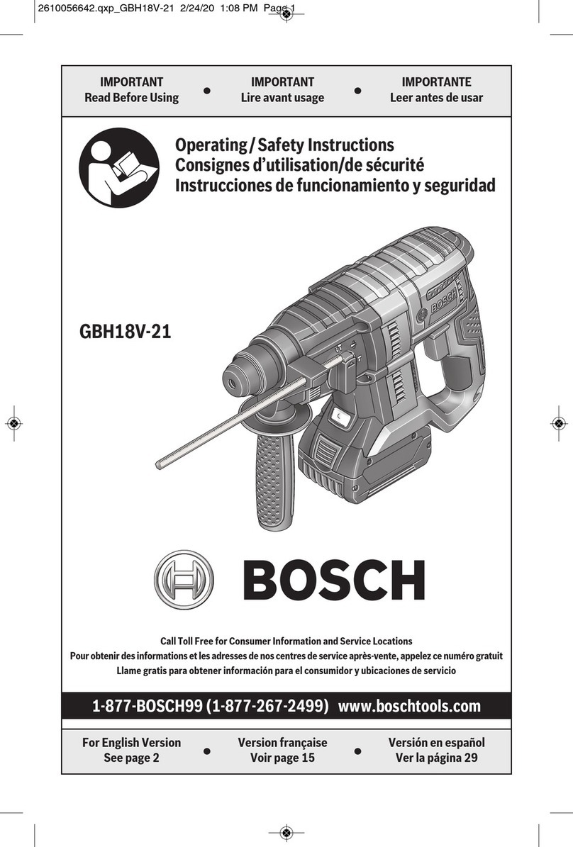 Bosch Professional GBH 18V-21 Assembly instructions
