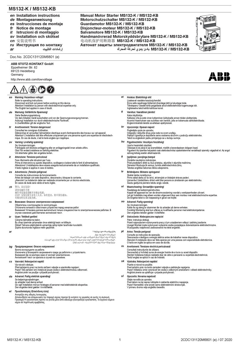 ABB MS132-K User manual